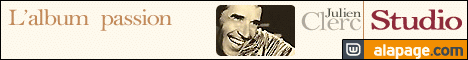 Publicit pour l'album de Julien Clerc : Studio.