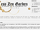 Capture d'écran du site css Zen Garden habillé avec webZine.