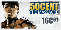 Publicit pour le CD de 50cent : The Massacre.